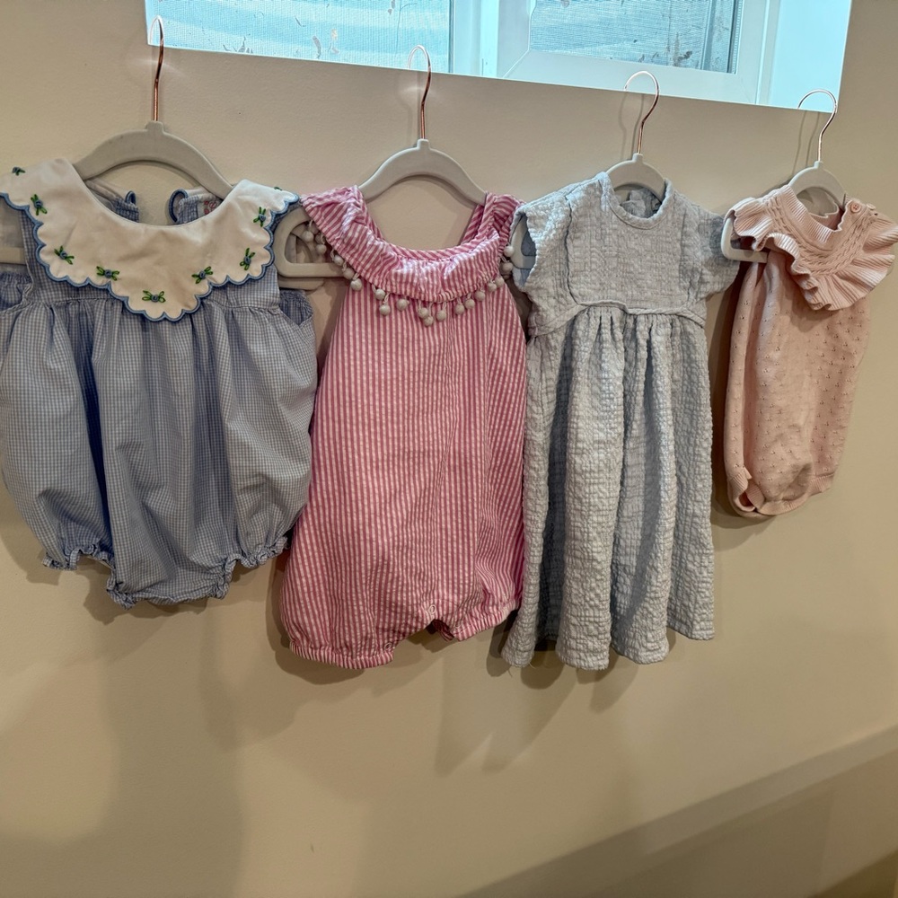 Boutique Heirloom Baby Girl Bundle Smocked Cottagecore Southern Spring Easter